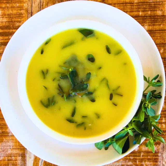 Purslane soup