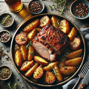 Porck Shoulder with Roasted Potatoes
