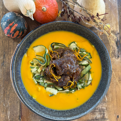 Pork Cheek with Pumpkin Purée