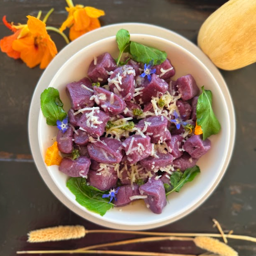 Sweet Potatoe Gnocchi with seasonal Pesto