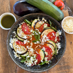 Vegetable Ratatouille with Goat Cheese