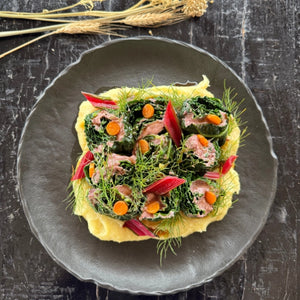 Bean Wraps with Mashed Potatoes and Vegetables