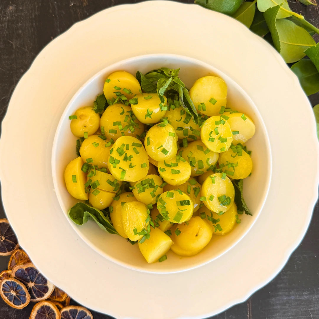 New potato and herb salad