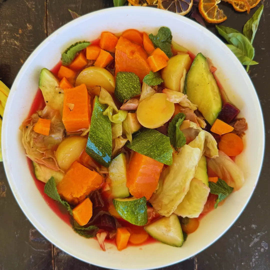 Caçarola de legumes.