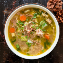 Chicken Soup with Vegetables & Fresh Pasta