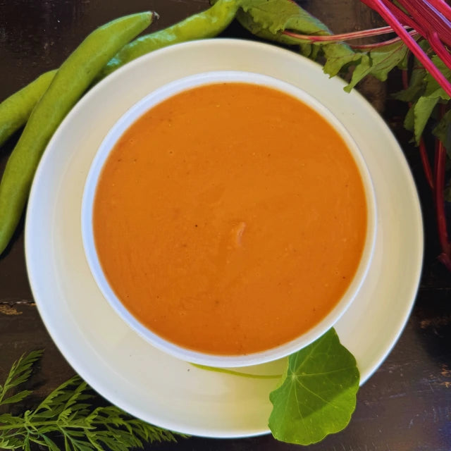 Creme de legumes coloridos
