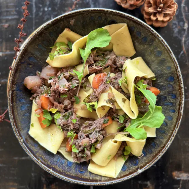 Massa Fresca com Ragù de Coração de Vaca