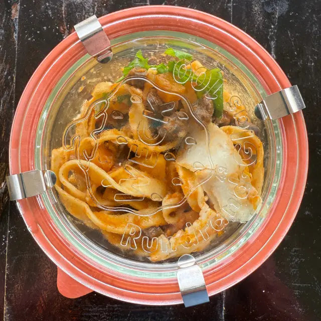 Massa Fresca com Ragù de Coração de Vaca
