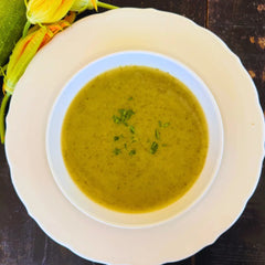 Lettuce and potatoes soup.