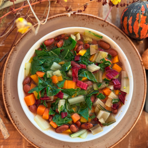 Vegan Farmers Soup with Seasonal Vegetables