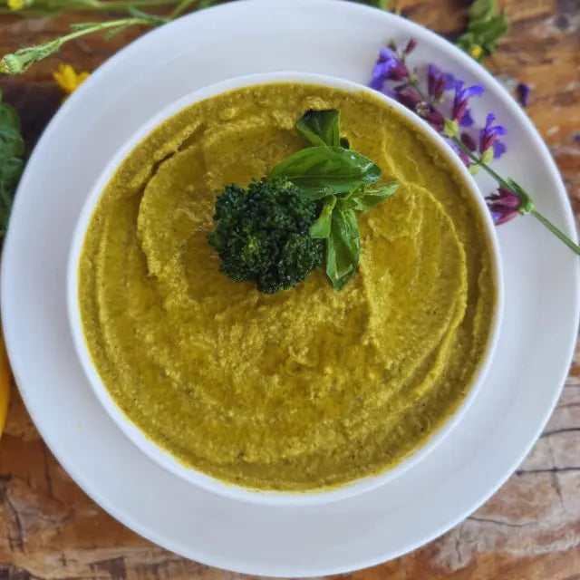 Sweet potato and broccoli cream